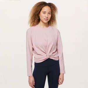 lululemon athletica Pink Twist Front Sweatshirt